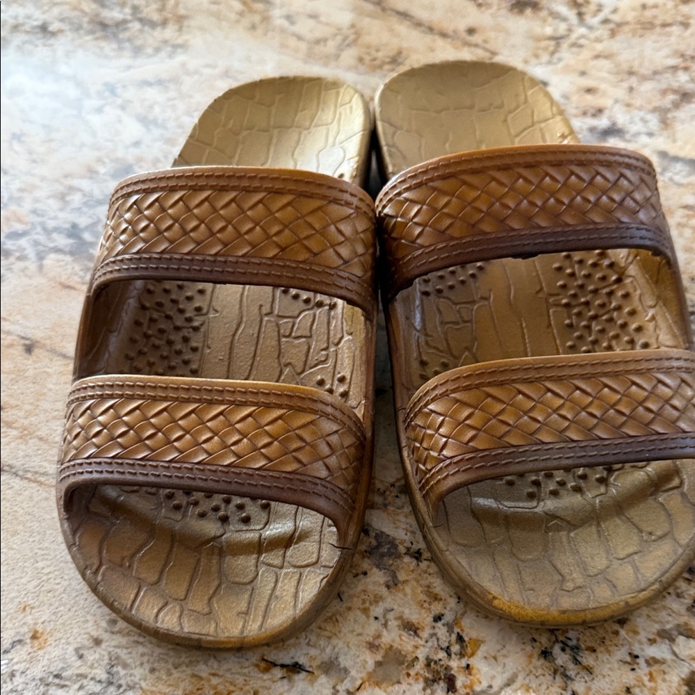 Brown Slide Sandals